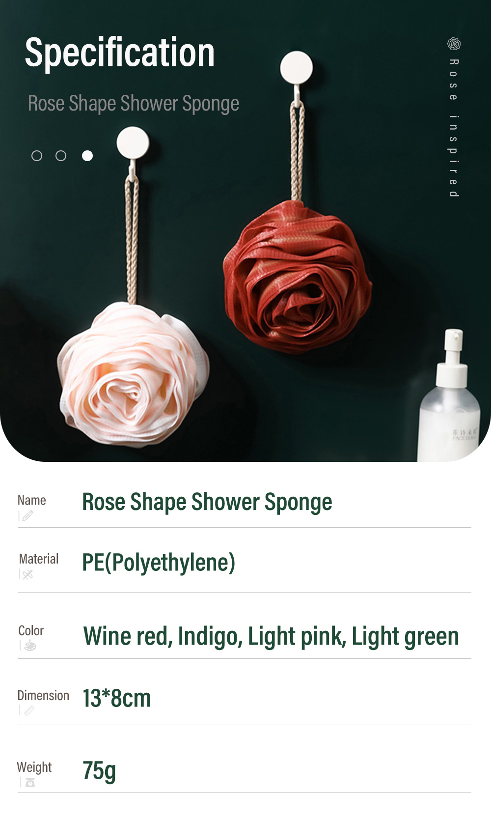 Rose-Shower-Puff-Flower-Shape-Bath-Ball-9